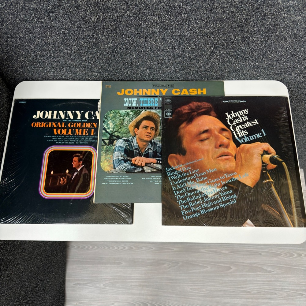 Johnny Cash Vinyl LP Lot 3 Greatest Hits Vol 1 Original Golden Hits Columbia Sun